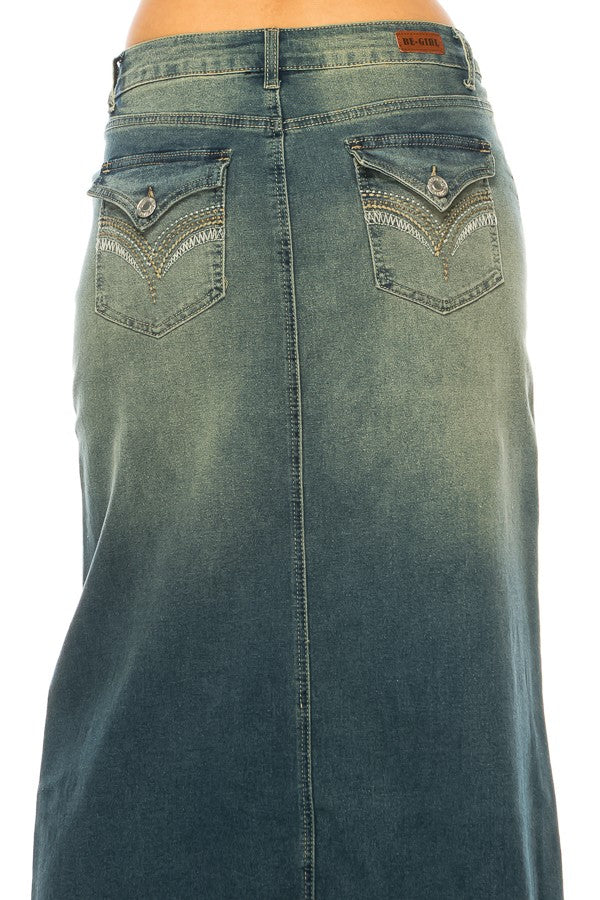 Honey Jean Skirt