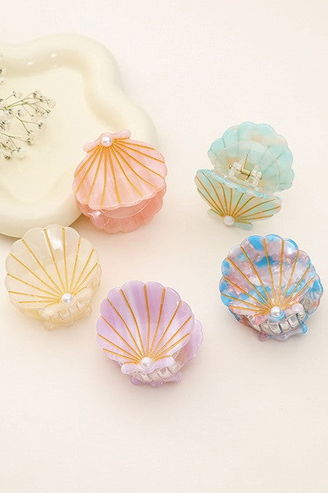 Seashell Hair Claw Clip