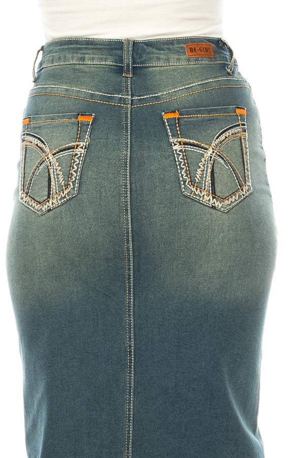 Ruth Jean Skirt- Vintage Wash