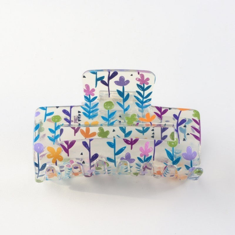 Floral Hair Claw Clips