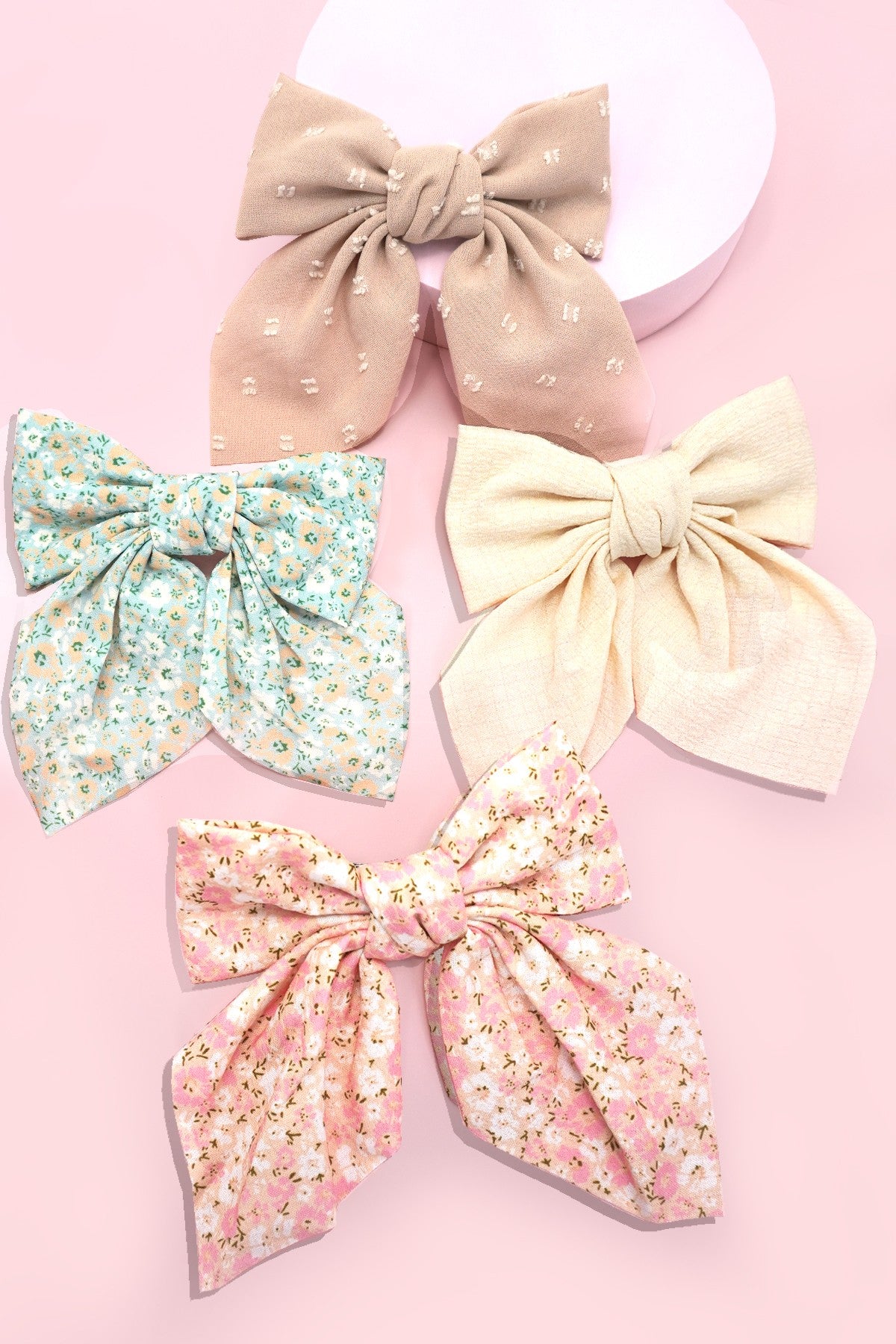 Bow Ribbon Hair Clips