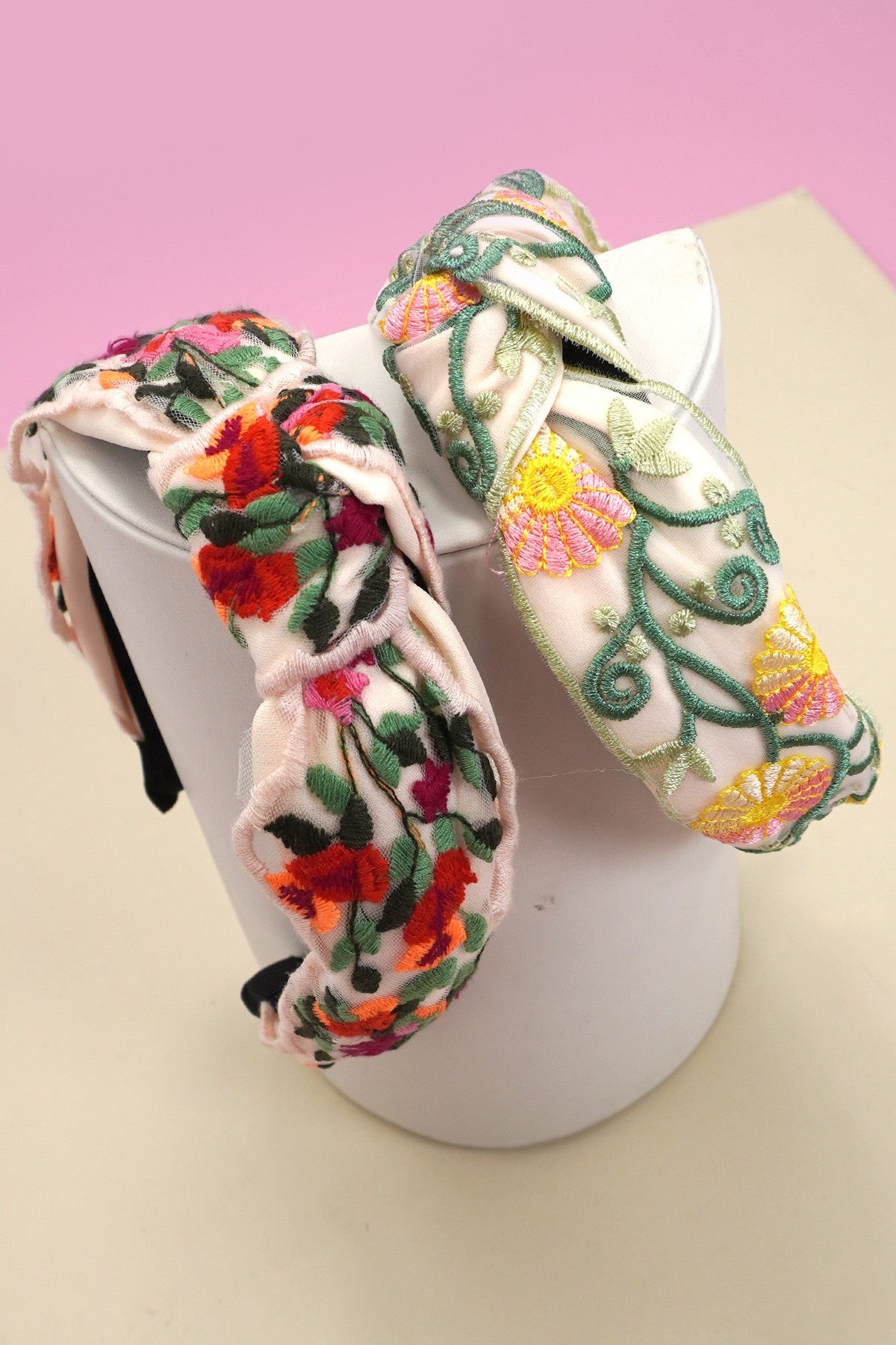 Floral Embroidery Headband