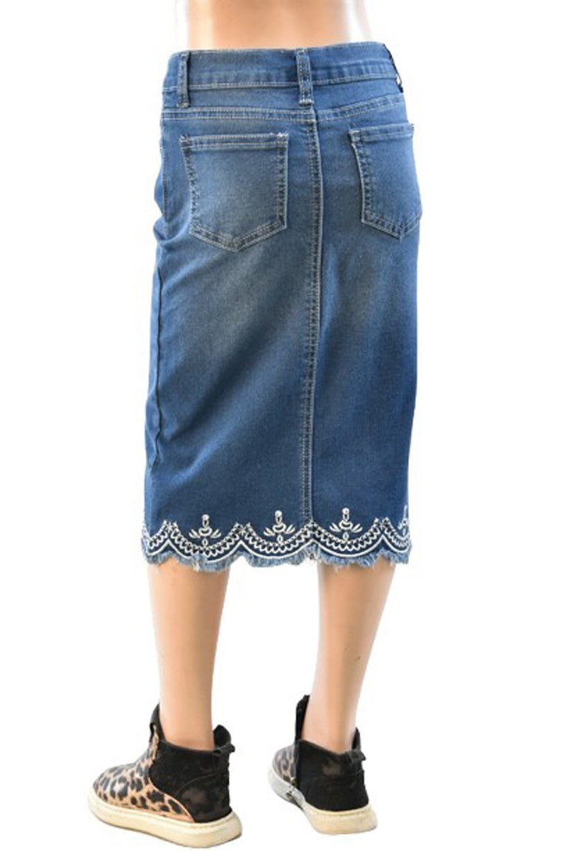 Emerson Jean Skirt- Girls