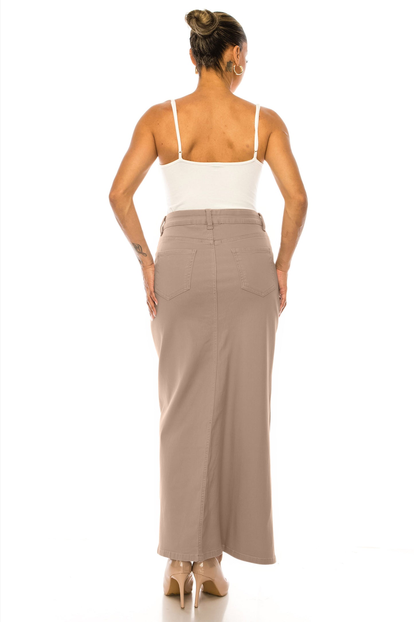 Monica Jean Skirt- Stone