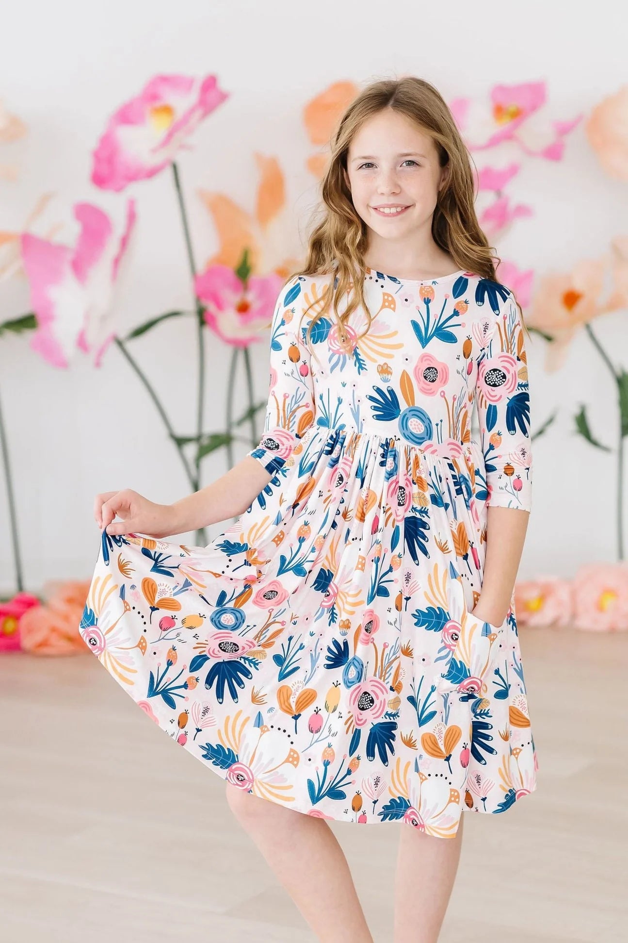 Wren Dress- Blush Peony