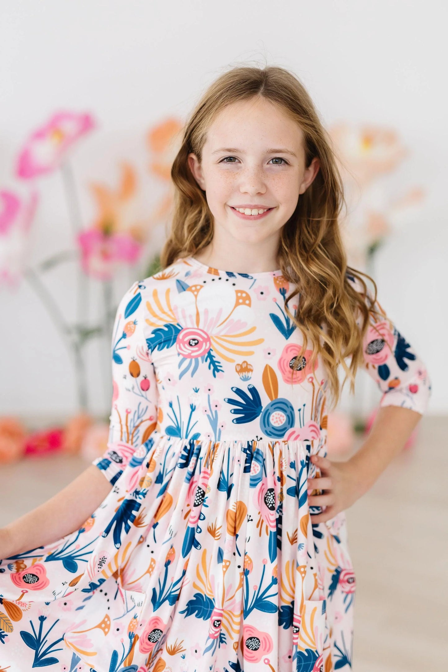 Wren Dress- Blush Peony