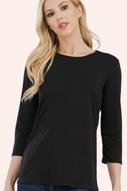 Tina Layering Top- Solids