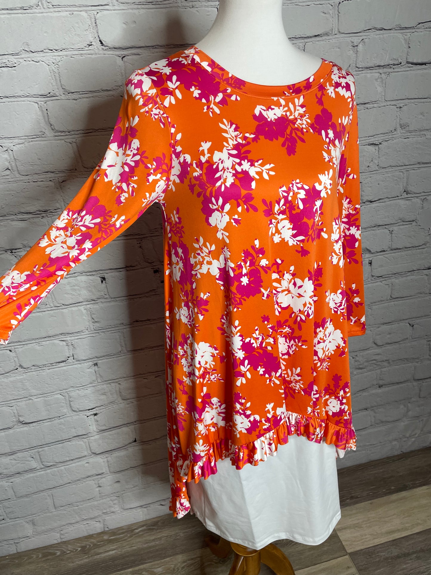 Elliana Tunic- Orange Floral