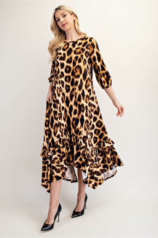 Jill Dress- Leopard