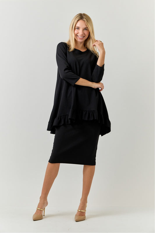 Angel Tunic-Black Solid