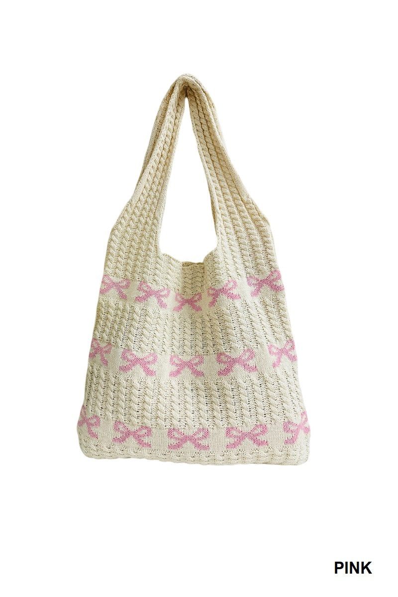 Ribbon Bow Tote Bag