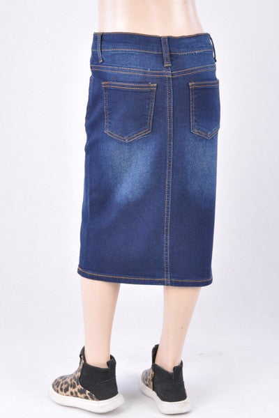 Frannie Jean Skirt- Girls