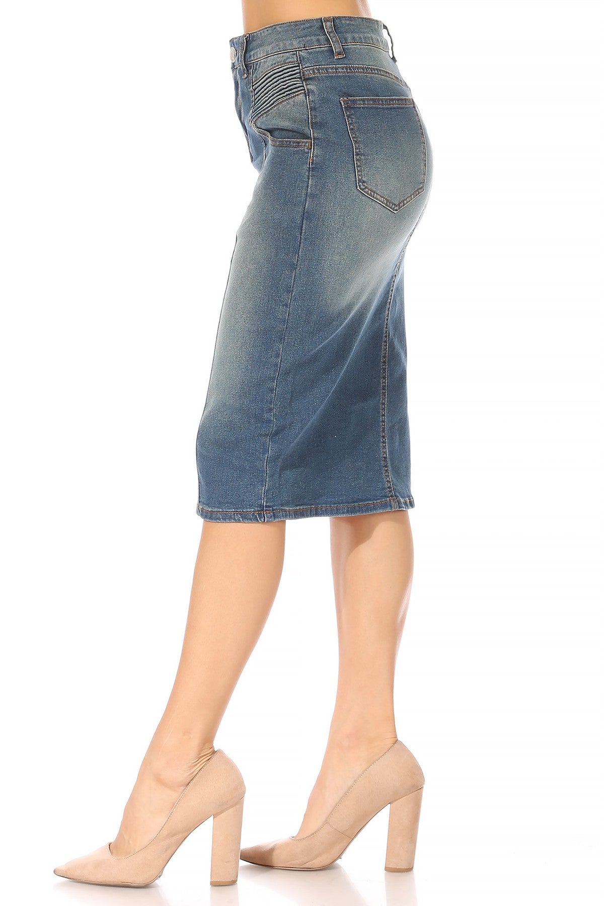 Jana Jean Skirt- Vintage Wash