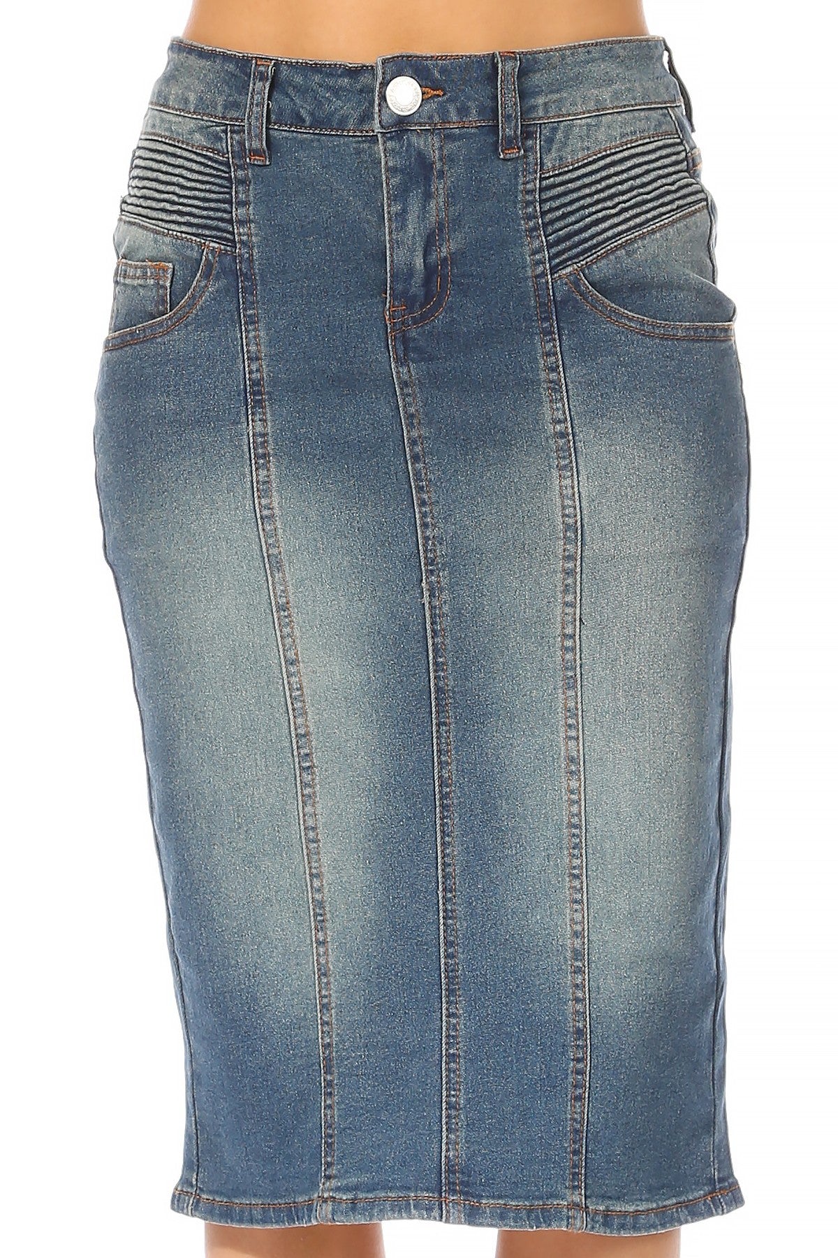 Jana Jean Skirt- Vintage Wash