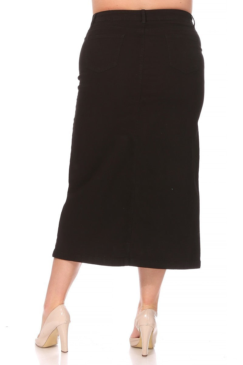 Monica Jean Skirt- Black