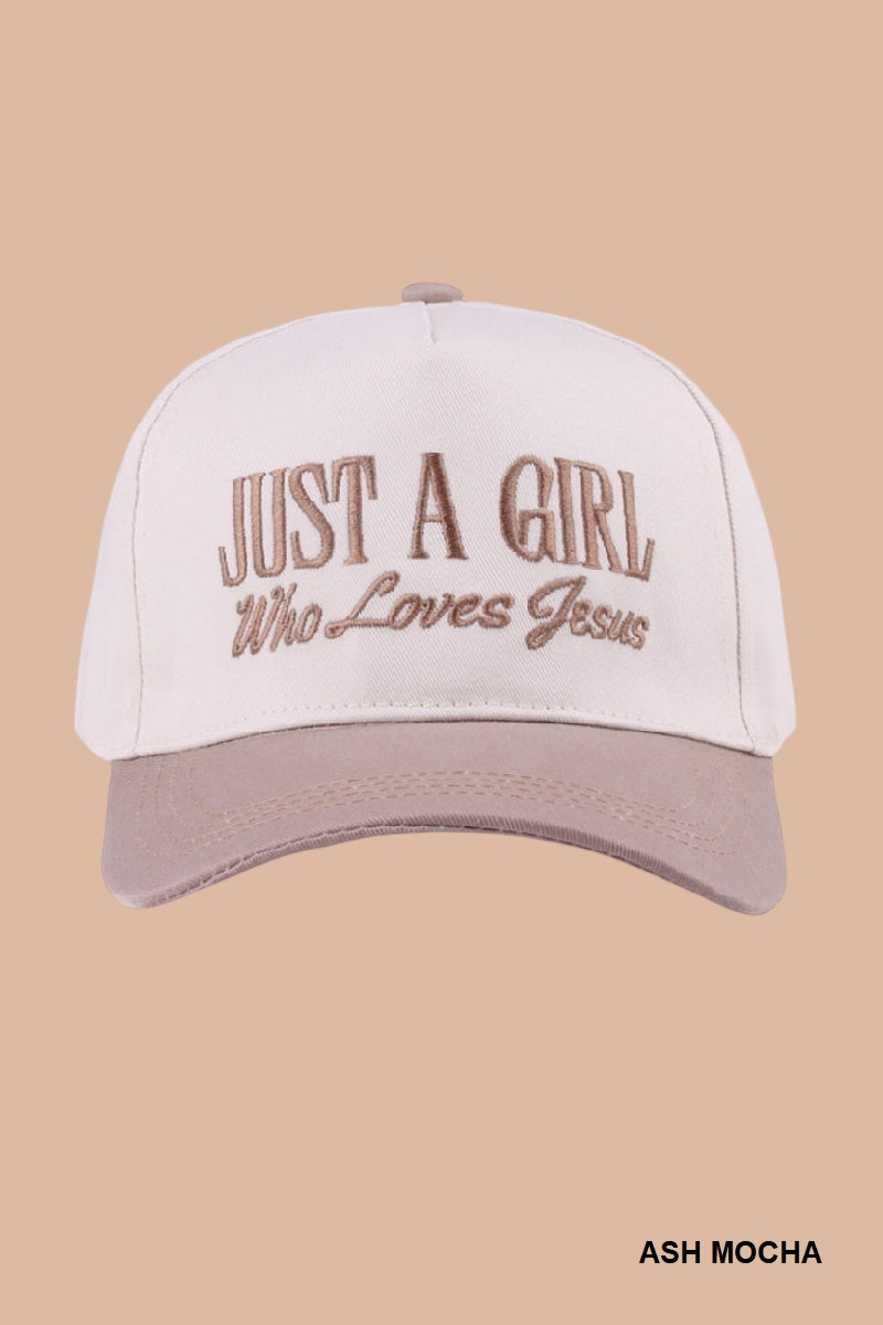 Just A Girl Who Loves Jesus Cap