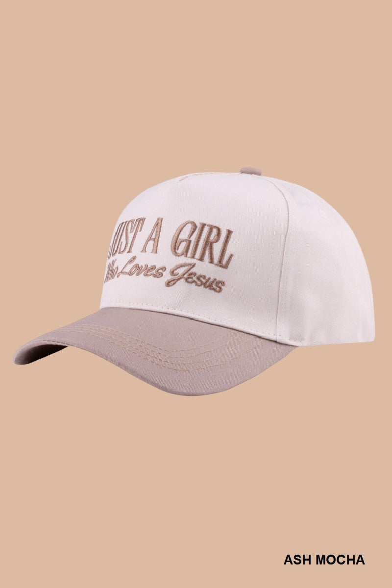 Just A Girl Who Loves Jesus Cap