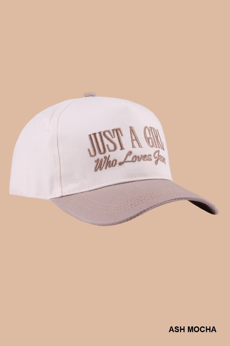 Just A Girl Who Loves Jesus Cap