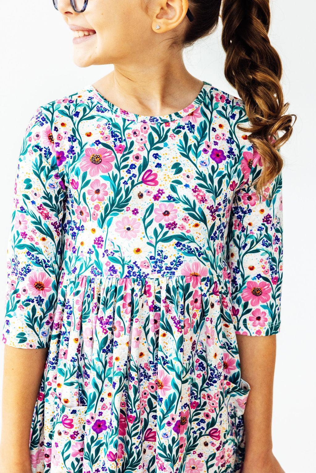 Wren Dress- Vivid Garden