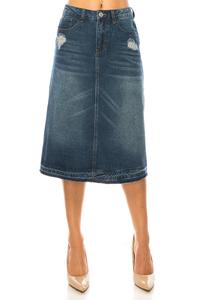 Paris Jean Skirt