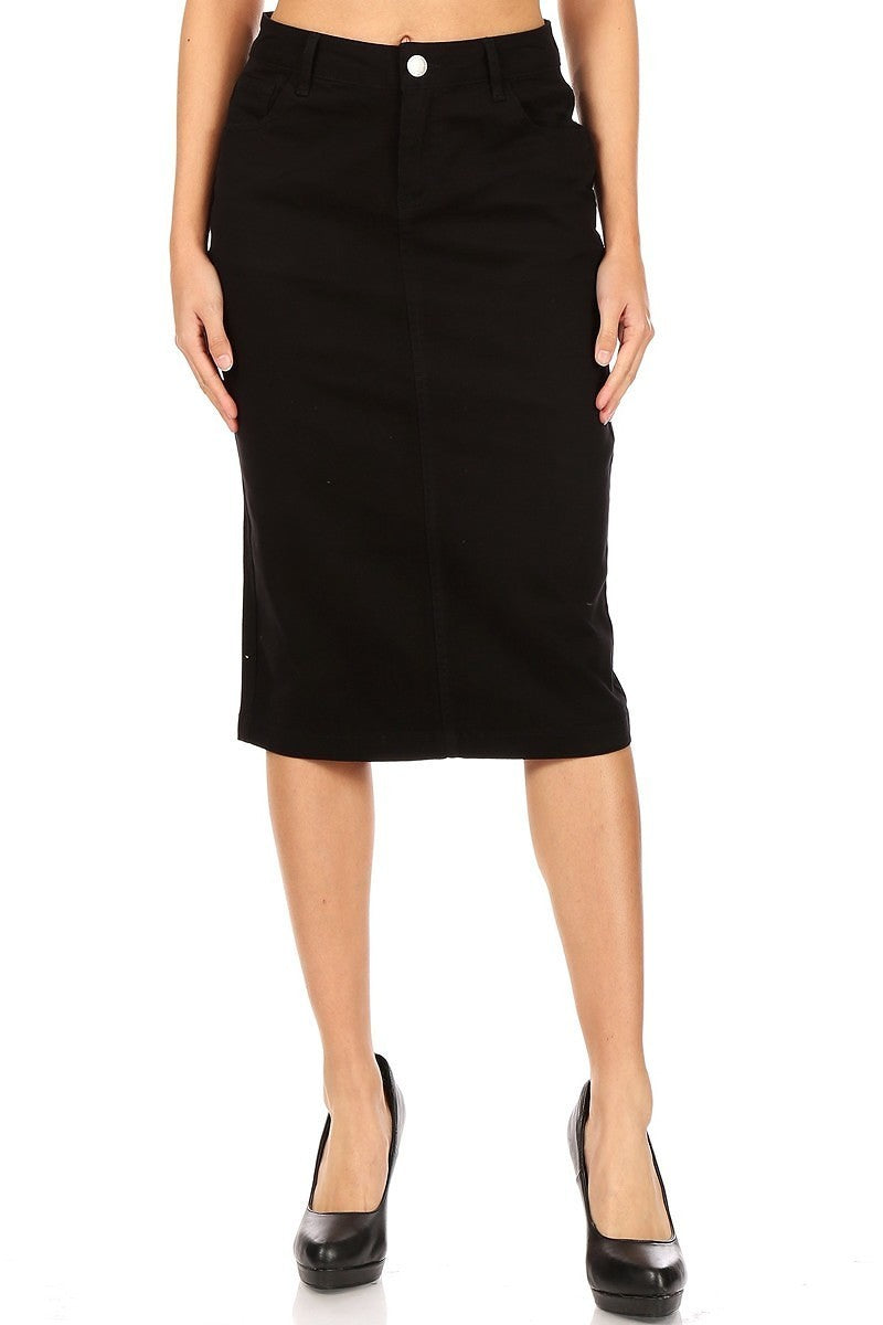 Janet Jean Skirt- Black
