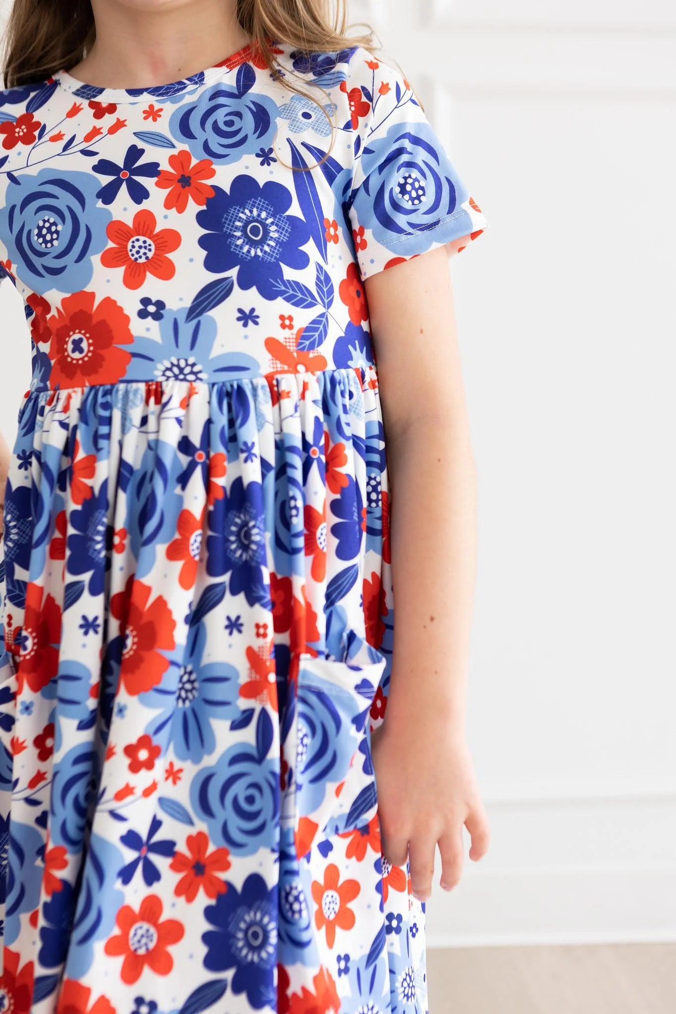 Jen Dress- Happy 4th Floral