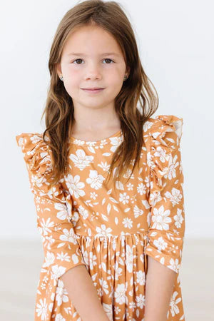 Finley Dress- Golden Blooms