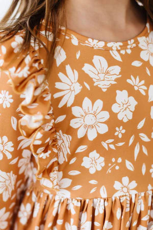 Finley Dress- Golden Blooms