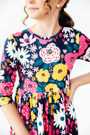 Wren Dress- Midnight Floral