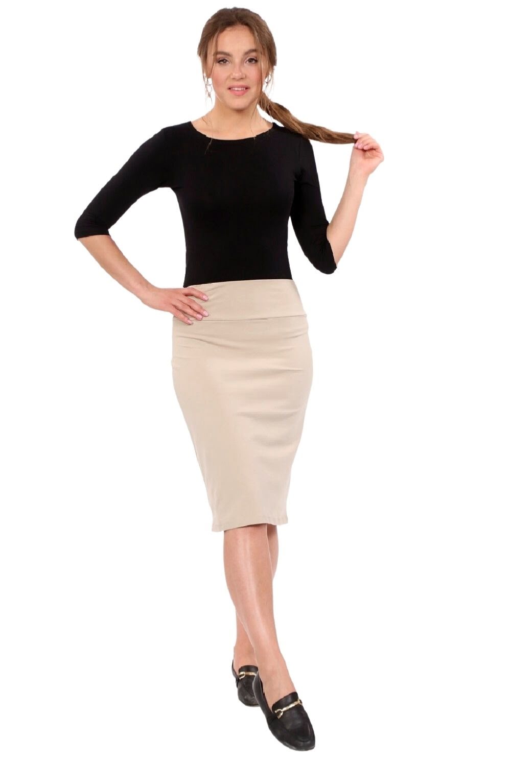 Casual Pencil Skirt