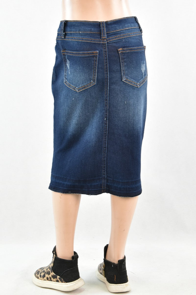 Mary Rose Jean Skirt- Girls
