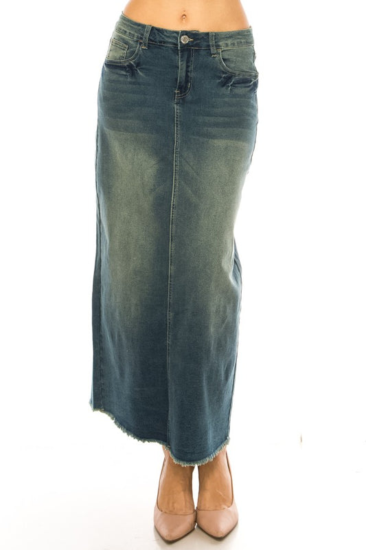 Honey Jean Skirt