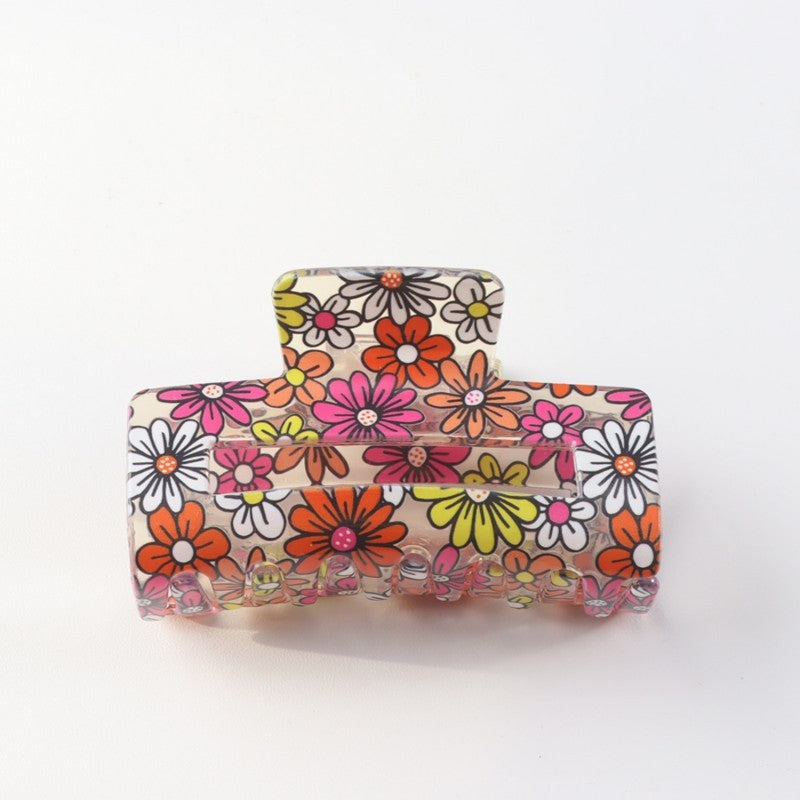 Floral Hair Claw Clips