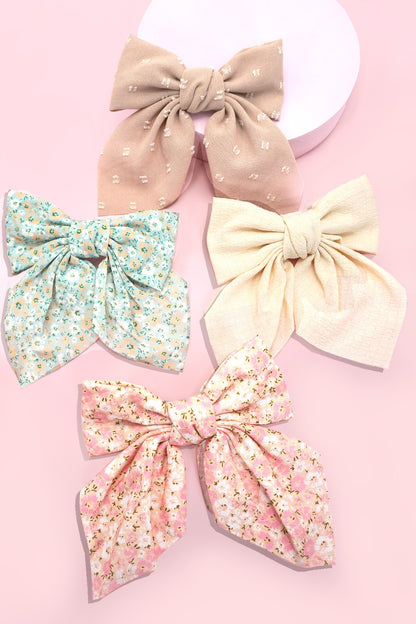 Bow Ribbon Hair Clips