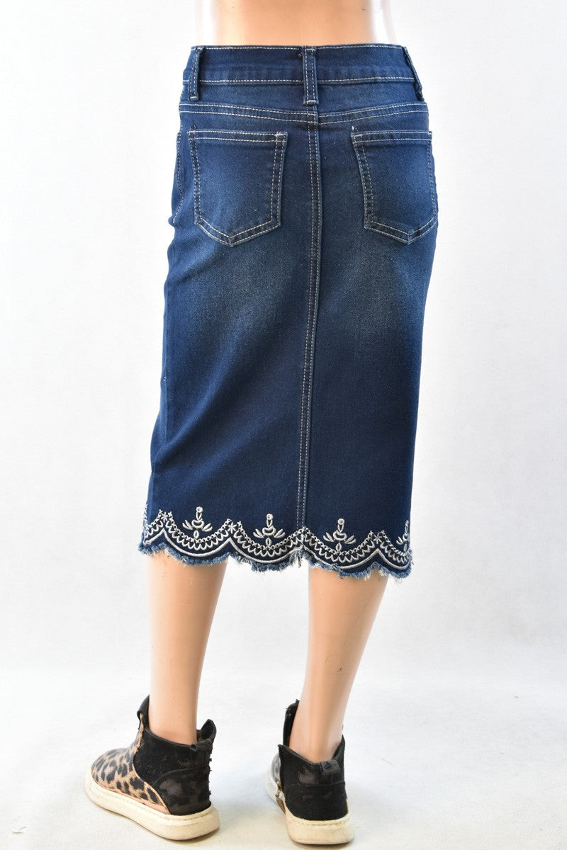 Emerson Jean Skirt- Girls
