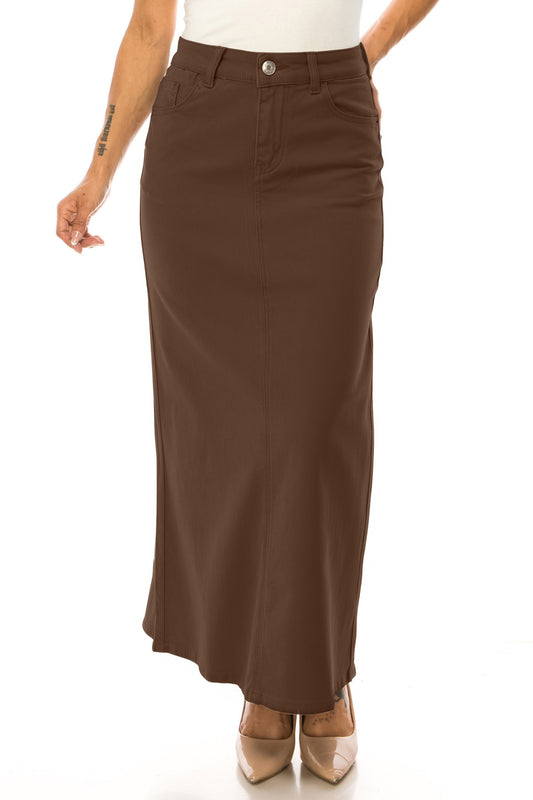 Monica Jean Skirt- Brown