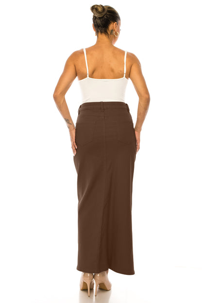 Monica Jean Skirt- Brown