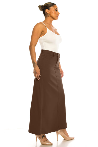 Monica Jean Skirt- Brown