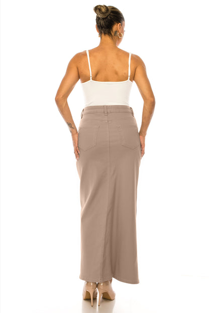 Monica Jean Skirt- Stone