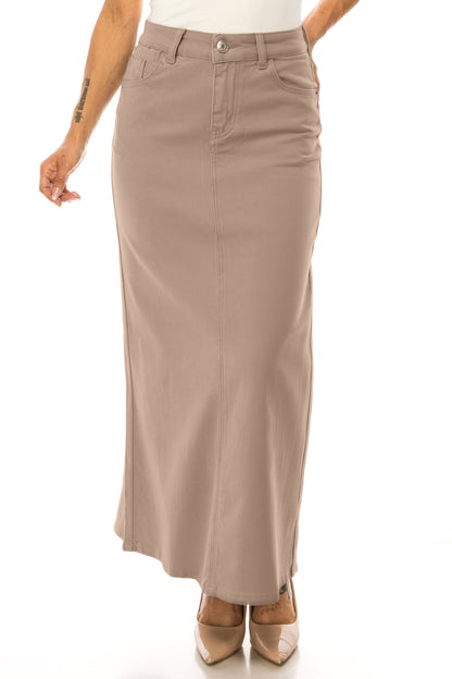 Monica Jean Skirt- Stone