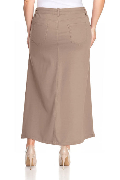 Monica Jean Skirt- Stone