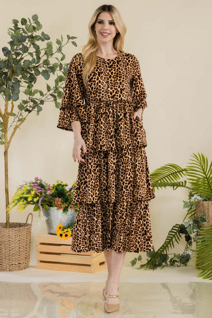 Kyla Dress- Leopard