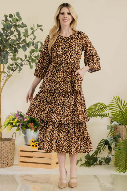 Kyla Dress- Leopard