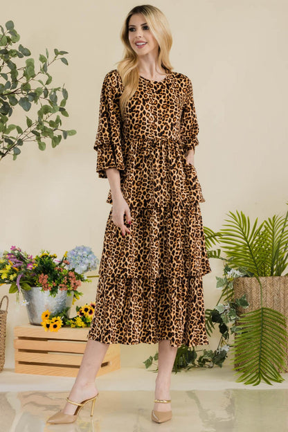 Kyla Dress- Leopard