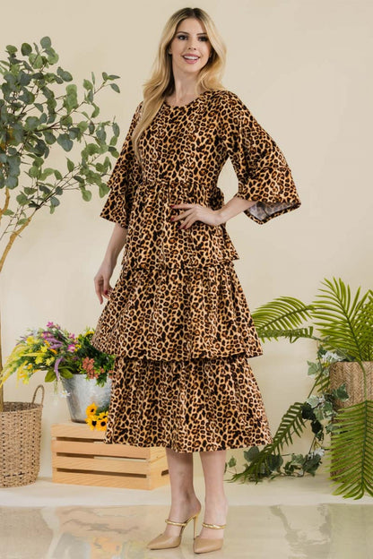 Kyla Dress- Leopard