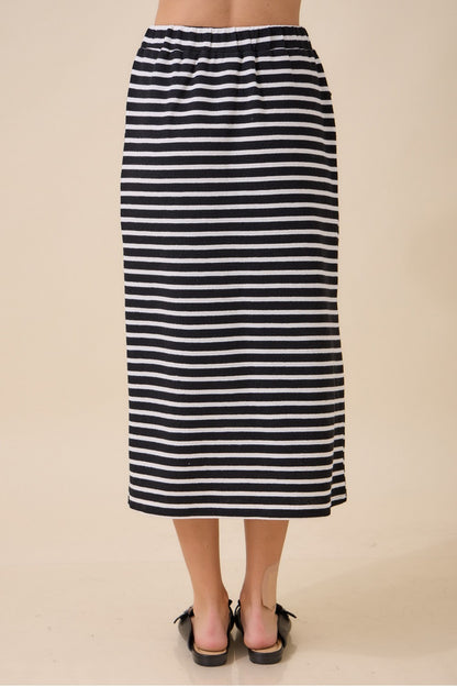 Black Stripe Skirt