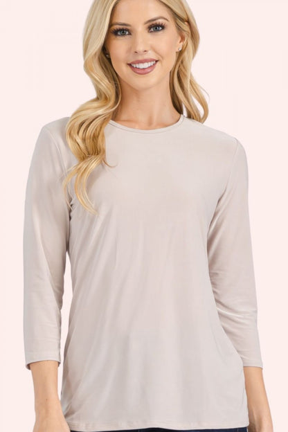 Tina Layering Top- Solids