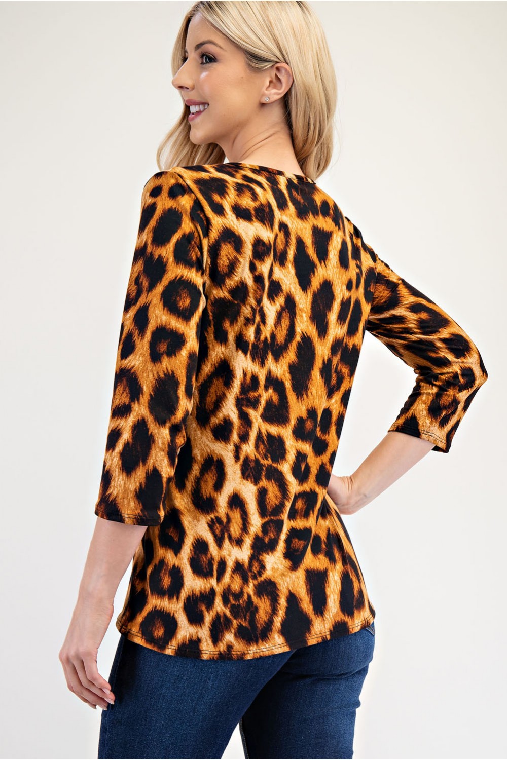Tina Layering Top- Leopard