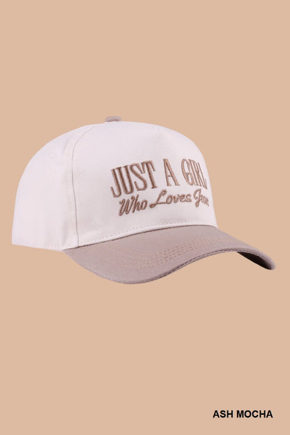 Just A Girl Who Loves Jesus Cap