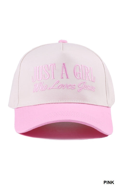 Just A Girl Who Loves Jesus Cap